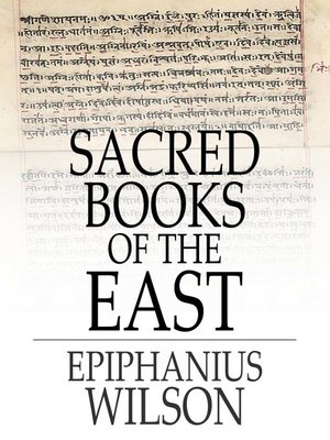 cover image of Sacred Books of the East